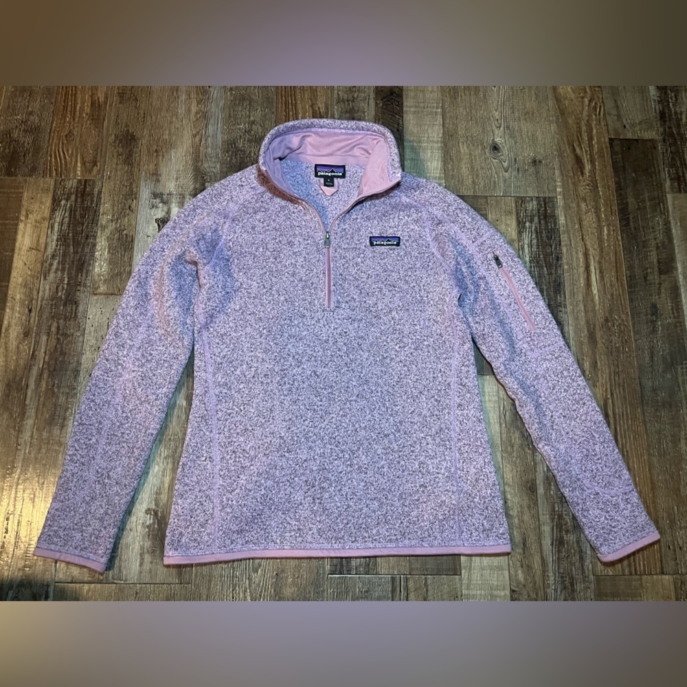 Patagonia Women's Better Sweater 1/4 Zip Pullover in Stormy Mauve Size Small - Picture 3 of 6
